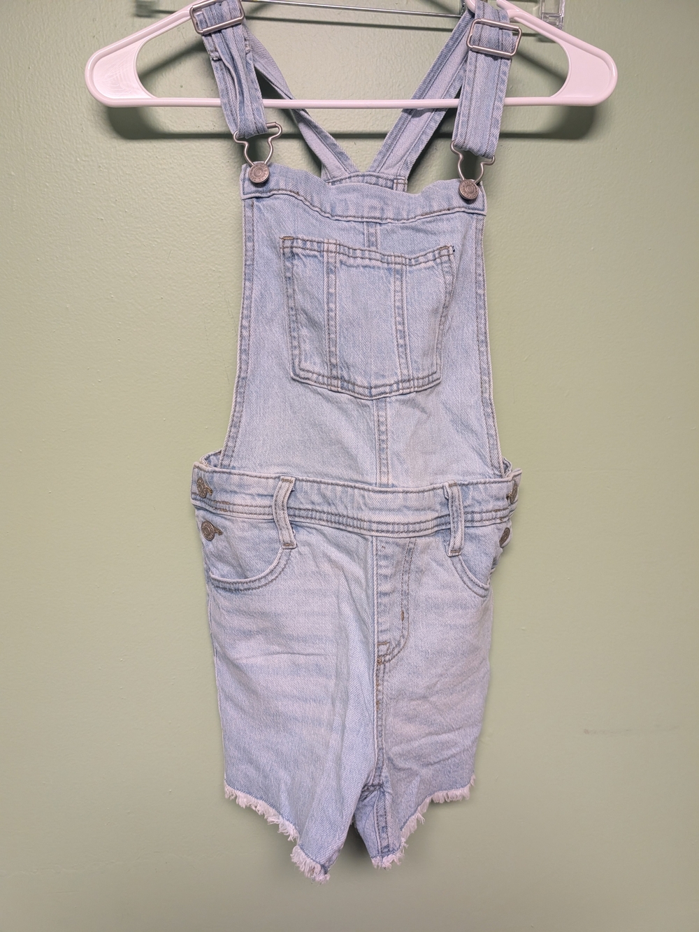 Cat & Jack Light Blue Denim Short Overalls